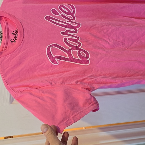 Like New, Barbie official cotton tee, glitter logo - Picture 5 of 7
